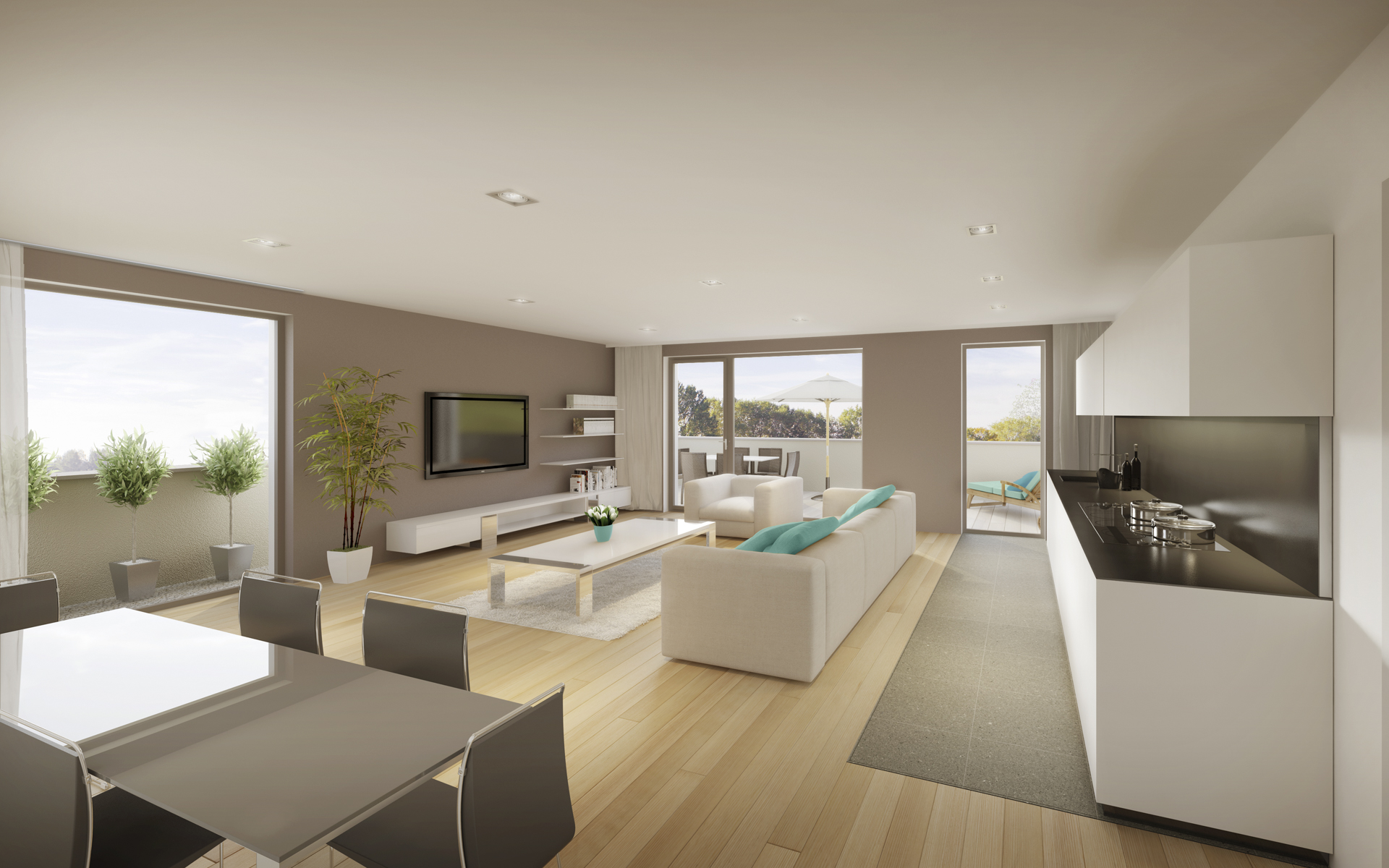 VUE INTERIEURE APPARTEMENT DIFFERDANGE Image 3G